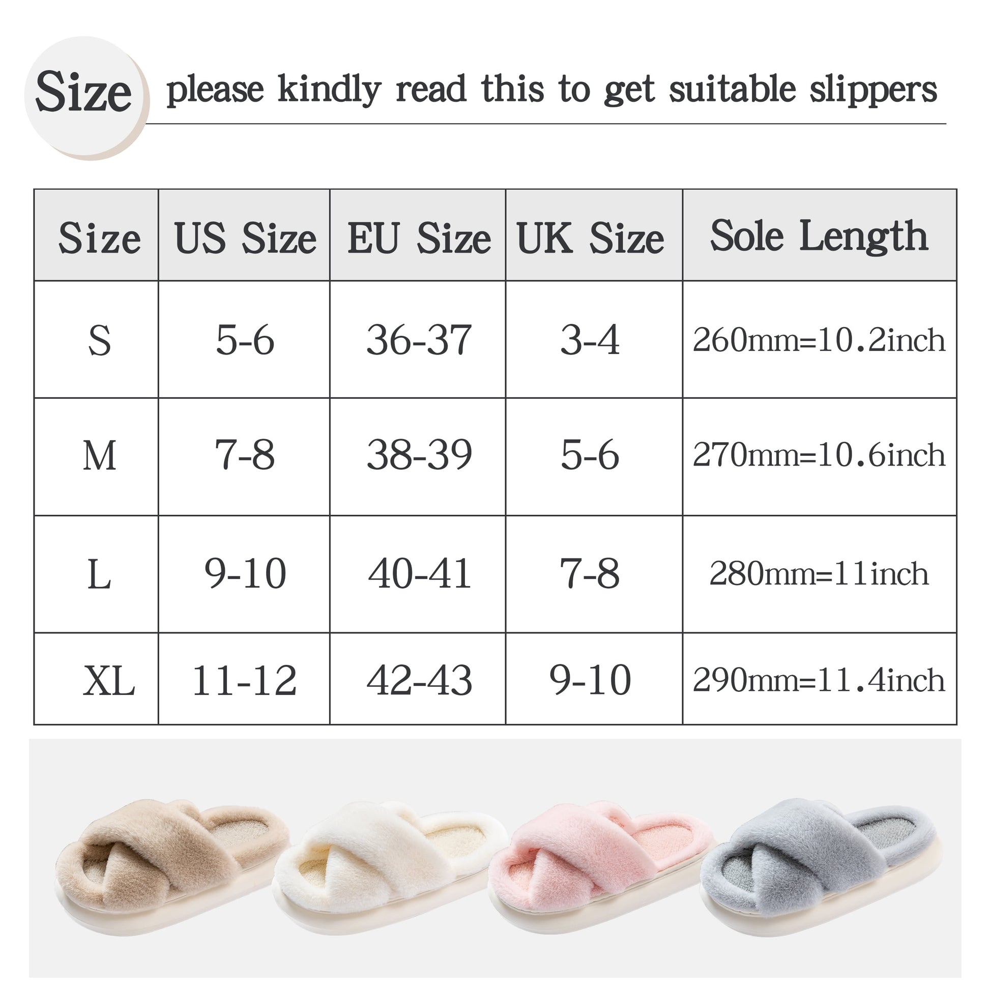 Slippers for Women Indoor, Women'S Fuzzy Slippers, Cross Band Slippers Indoor Outdoor Soft Open Toe Slippers, White